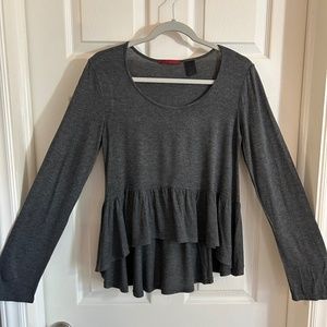 BKE Ruffle Hem Top, Small